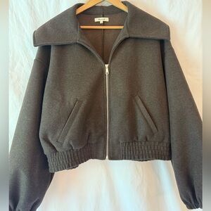 Madewell Dark Brown Bomber Jacket